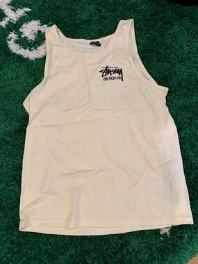 Stüssy Los Angeles Cream Tank Top